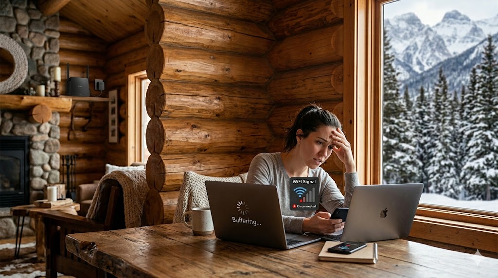 Why Your WiFi Is Slow in a Log Cabin